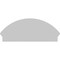 Ekena Millwork Segment Arch 3 Spoke Architectural Grade PVC Combination Pediment, 40"W x 16-7/8"H x 2-3/4"P PEDPC040X170SEG03 - alternate 2